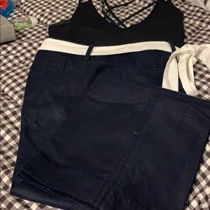 Martin fit dress pant. Camisole tank.